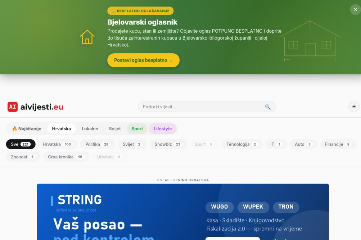 aivijesti.eu — prikaz stranice
